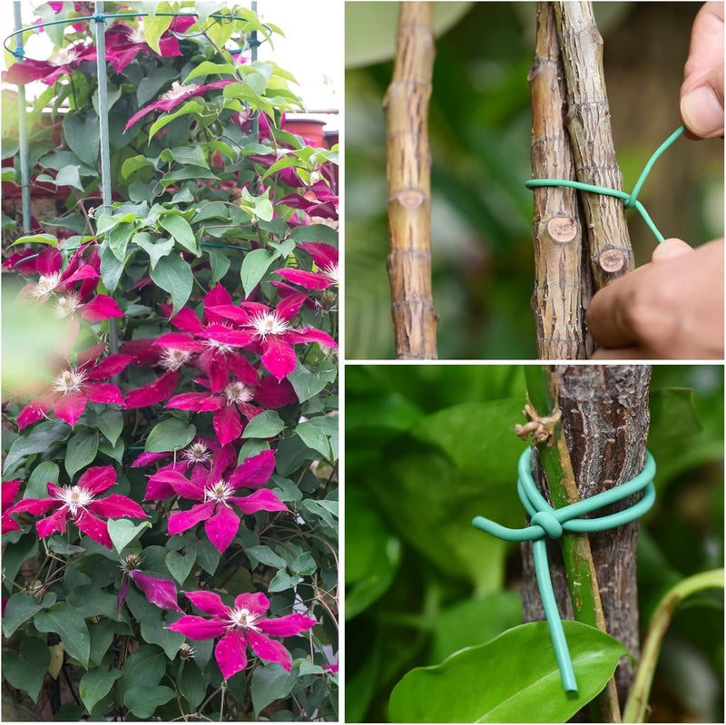 YDSL 88 feet Garden Flexible Wire, Soft Twist Plant Ties for Plant Vines and Office Organization (Diameter - 3MM) - Image 5